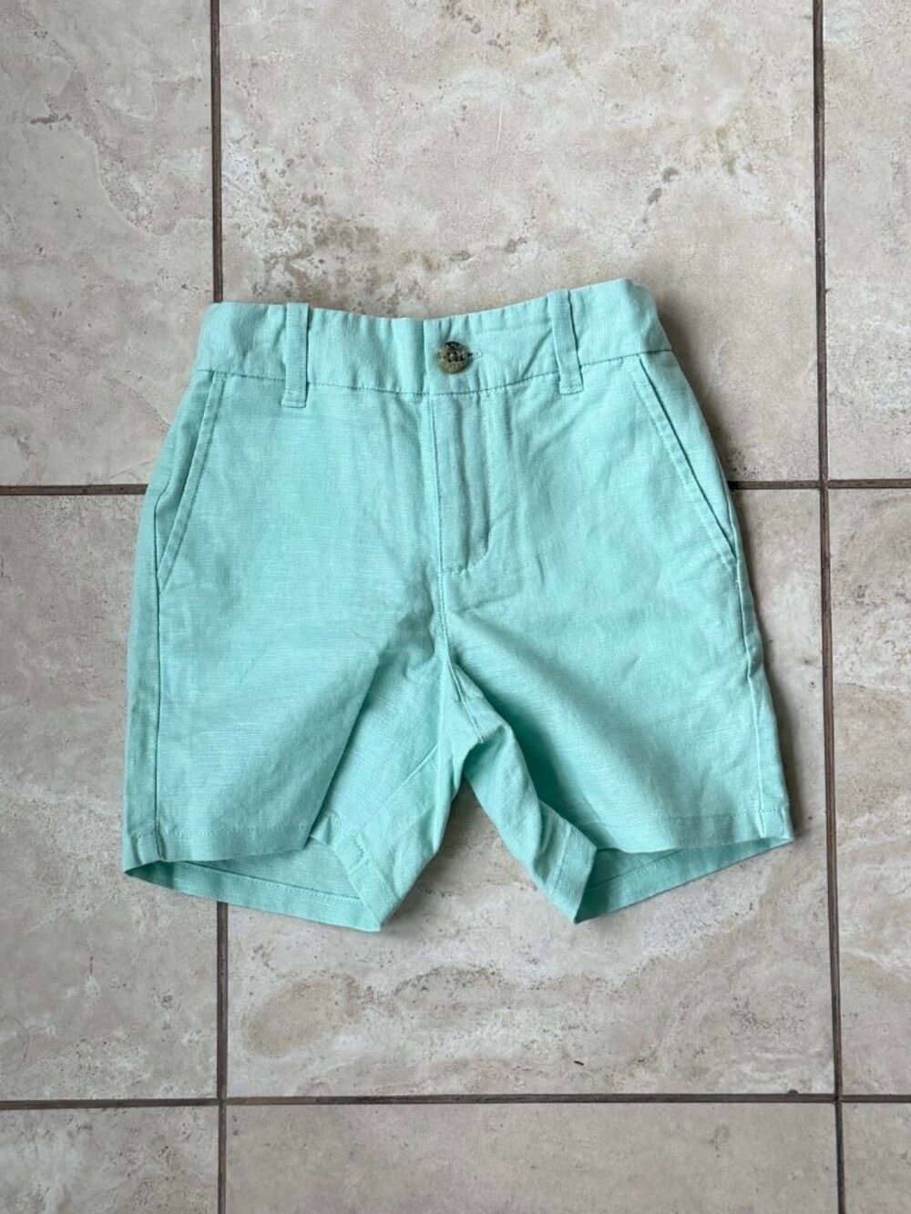 Janie and Jack Mint Linen Shorts | Size 4 | Never Worn